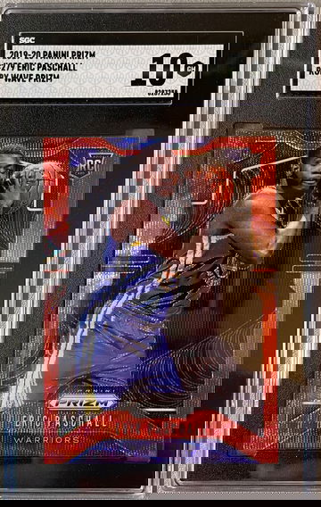 2019-20 Panini Prizm Eric Paschall Ruby Red Wave SGC 10
