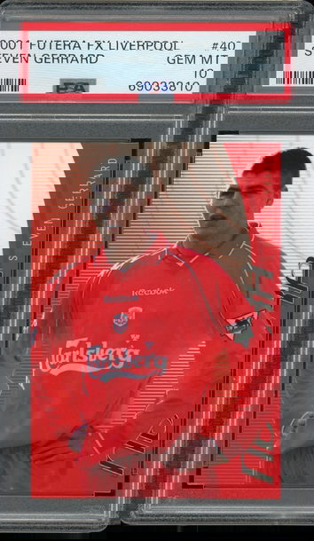 2001 Futera FX Liverpool Steven Gerrard #40 PSA 10 POP 1
