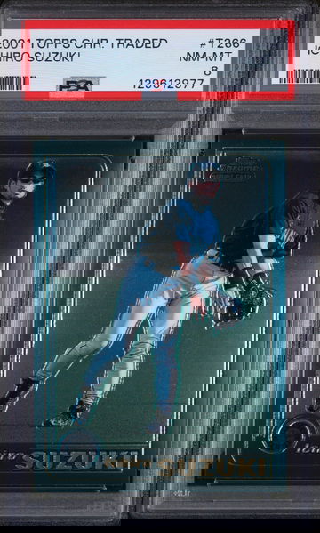 2001 Topps Chrome Traded Ichiro Suzuki #T266 PSA 8