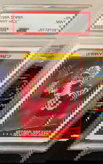 1988 Jerry Rice Topps Record Breaker PSA 9