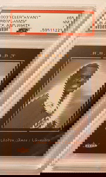 2003 Lebron James Fleer Avant Rookie Card RC /199 PSA 7