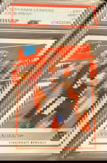 2020 Donruss Joe Burrow PSA 9