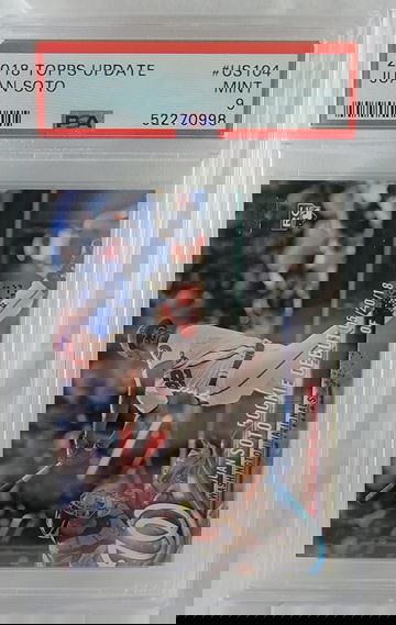 2018 topps update juan soto psa 9