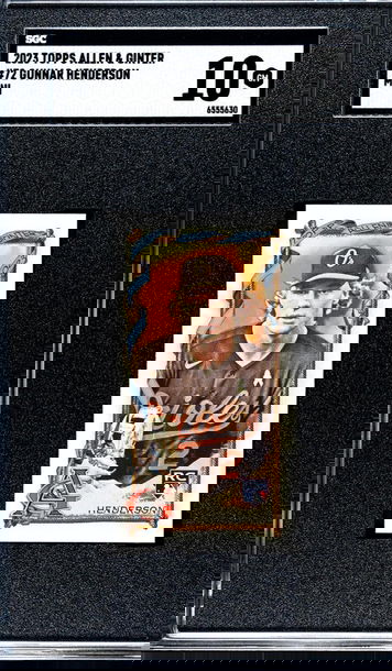 2023 Topps Allen & Ginter #72 Gunnar Henderson Mini SGC 10