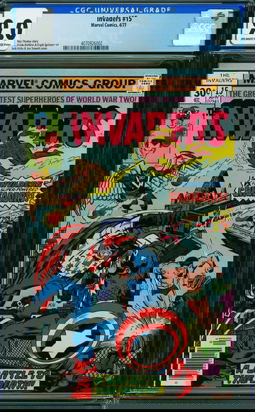 INVADERS #15, CGC 9.0 VFNM