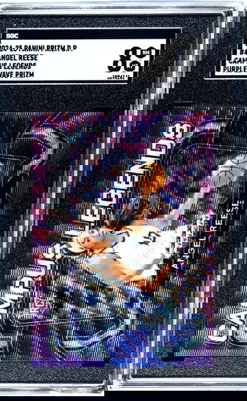 2024-25 Panini Prizm D.P. #4 Angel Reese Campus Legends Purple Wave Prizm SGC 8