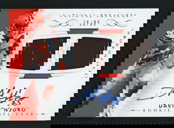 2017 Panini National Treasures David Njoku #RSC-DN RC RPA /99