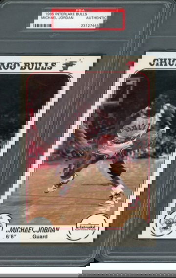 1985 Interlake Chicago Bulls Michael Jordan 🔥 Jersey #s in PSA serial # Rare!