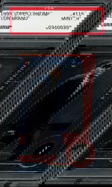 1999 Topps Chrome #115 Elton Brand RC  PSA 9