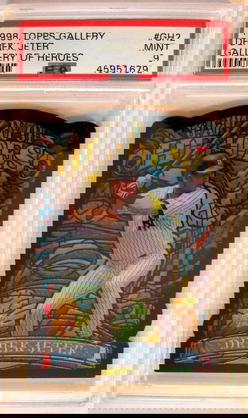 Derek Jeter 1998 Topps Gallery of Heroes PSA 9