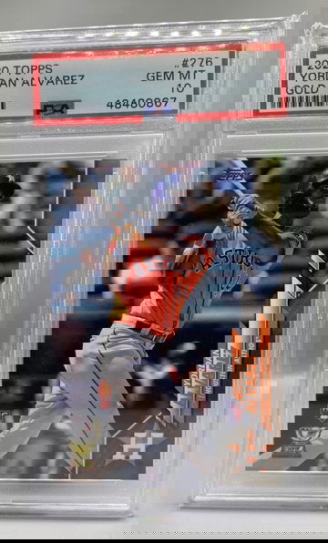 2020 Topps Yordan Alvarez Gold 276 PSA 10