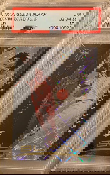 2019 Panini Black Kevin Porter 81 Gold /25 PSA 10