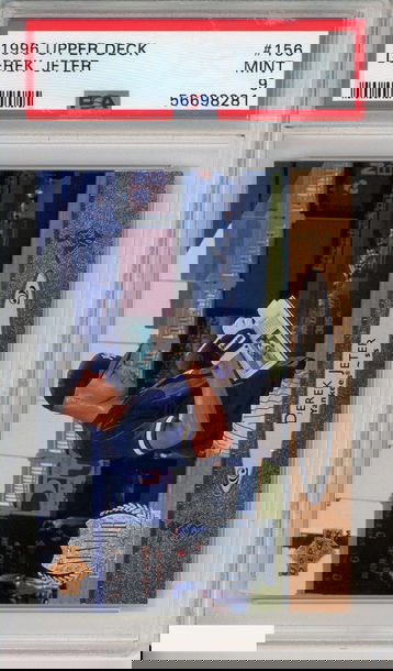 1996 UPPER DECK DEREK JETER #156 NEW YORK YANKEES HOF PSA 9 MINT