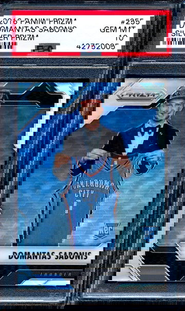 Domantas Sabonis 2016-17 Panini Prizm Silver Prizm RC PSA 10