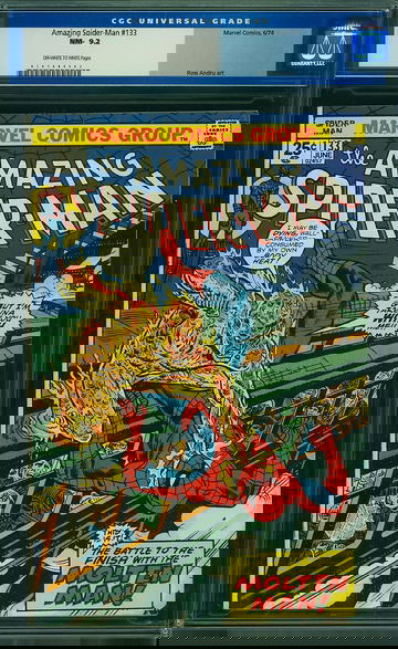 AMAZING SPIDER-MAN #133, CGC 9.2 NM-