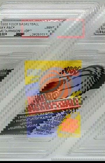 1988 FLEER BASKETBALL WAX PACK MAGIC JOHNSON TOP PSA 9 POP 1 MINT 1/1 JORDAN?