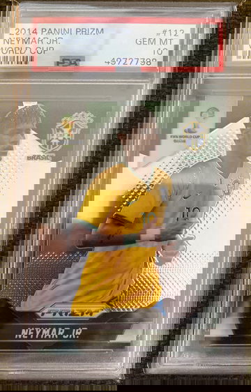 2014 Panini Prizm Neymar Jr World Cup PSA 10