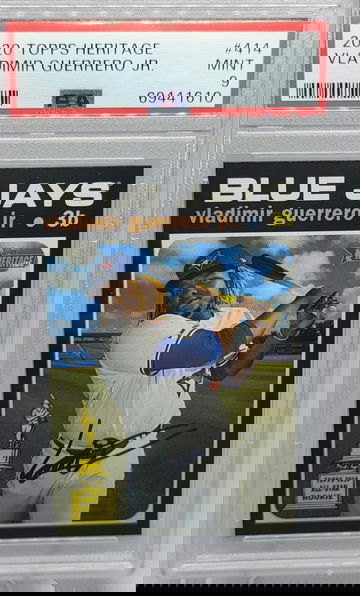 2020 Topps Heritage #414 Vladimir Guerrero Jr Rc PSA 9