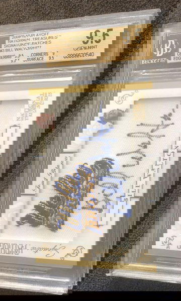 2009-10 National Treasures Bill Walton Signature Patches BGS 9.5 Auto 10 /77