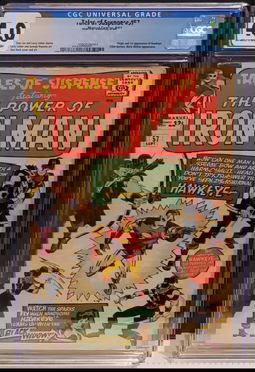 Marvel Tales of Suspense #57 CGC 4.0 OW/W First Appearance of Hawkeye