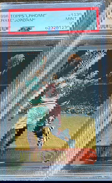 1996 Topps Chrome Michael Jordan PSA 9