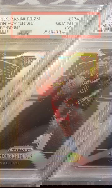 2019-20 panini prizm kevin porter Jr silver prizm psa 10!
