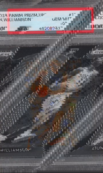 2019-20 Prizm Draft Zion Williamson PSA 10