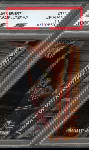 1997 FINEST SHOWSTOPPERS MICHAEL JORDAN PSA 10