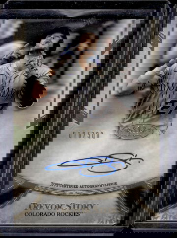 2021 Trevor Story Topps Tier One Prime Performers On-Card Autographed