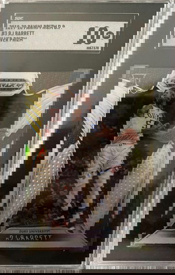 2019-20 RJ Barrett Panini Prizm Draft Picks Silver SGC 10