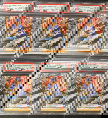(x6 lot) 2019 Topps Complete Set All-Star Stamp Pete Alonso PSA 10