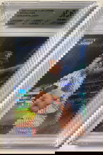 2020 Topps Stadium Club Chrome Aaron Judge Refractor BGS 9.5 #138 Yankees