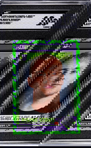 2024 Panini Score-A-Treat #8 Brock Bowers Rising Stars Bats SGC 10