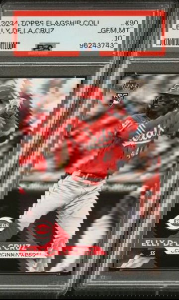 2024 Topps Flagship Collection Elly De La Cruz Rookie Card #90 Reds PSA 10