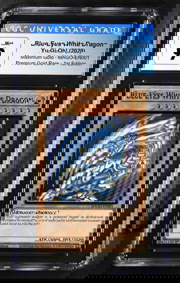2020 Yu-Gi-Oh! Blue-Eyes White Dragon CGC 9 [NS-1B.19]