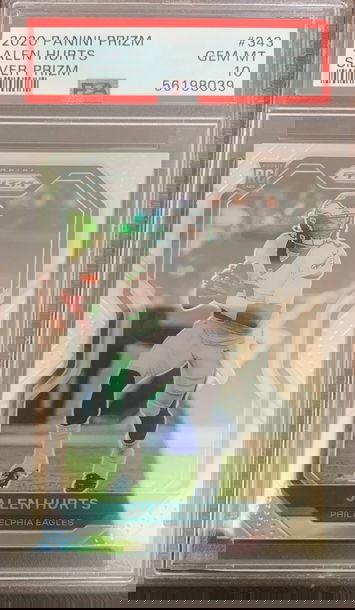 2020 Panini Prizm Jalen Hurts Silver Prizm PSA 10 Gem Mint