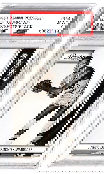 2010 Panini Prestige Bonus Shots Nate Thurmond Black PSA 9 HOF NBA Warriors