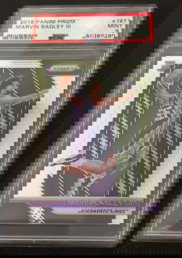 2018 Panini Prizm #181 Marvin Bagley RC Rookie PSA 9 Mint