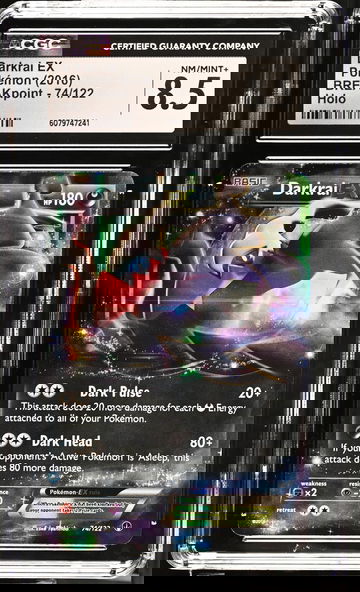 2016 Pokémon XY BREAKpoint Darkrai #74/122 EX Holo CGC 8.5