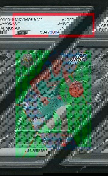 2019 Panini Mosaic Green Mosaic Ja Morant #219 PSA 9