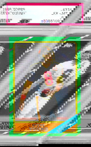 1986 Topps Steve Young PSA 6