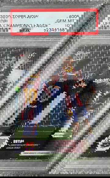 2020 Topps Now Pedri PSA 10 Gem Mint