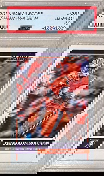 2017 Panini Score #361 Deshaun Watson PSA 10 RC
