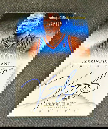 2012 Kevin Durant Panini Immaculate Inscriptions Auto 10/99 Autograph #IN-KD Signature SP