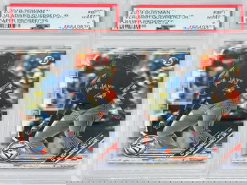 (2) 2019 Bowman Paper Prospects #BP1 Vladimir Guerrero Jr - PSA 9 MINT