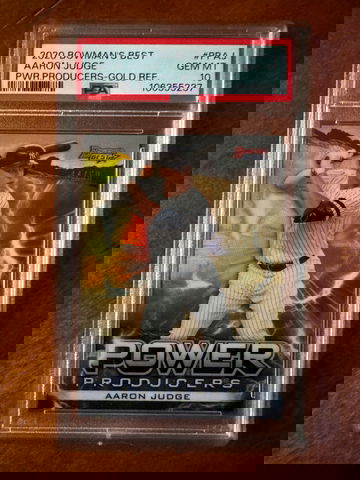 2020 bowman’s best Aaron judge power producers gold refractor