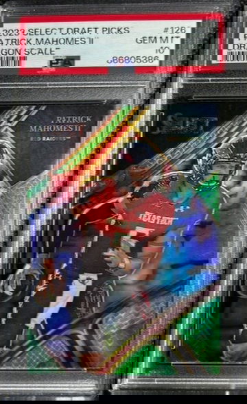 2023 Select Draft Picks Patrick Mahomes II #126 DRAGON SCALE SP PSA 10 GEM MINT