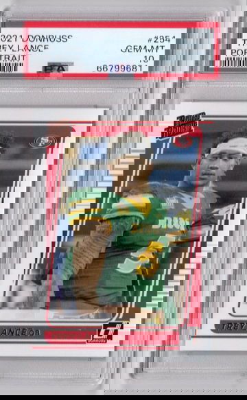 2021 Donruss Trey Lance Portrait #254 GEM MT PSA 10