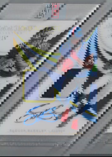 2018 Panini Immaculate #102 Saquon Barkley 06/25 Jersey Autographed Nr Mt to Mint plus