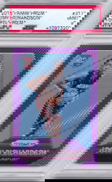 Josh Richardson 2015 Prizm Purple PSA 9